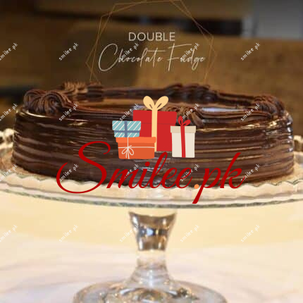 double chocolate fudge cake