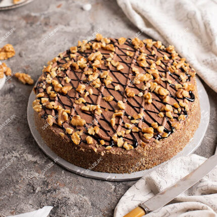 walnut brownie cake