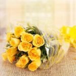 2 dozen yellow roses