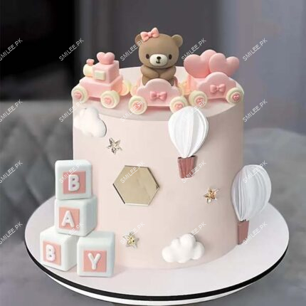 baby girl theme cake