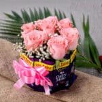 dairymilk with flowers