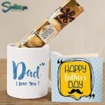 dad mug with chocolate