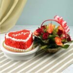 gift heart basket