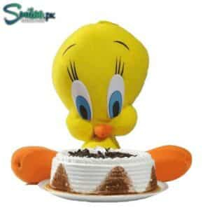 tweety with cake