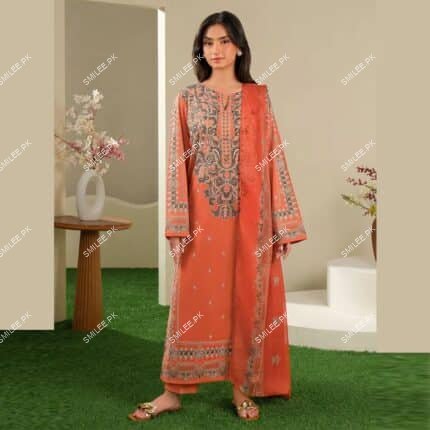 orange color suit