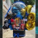 chocolate box with balloon