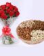 dry fruits with roses