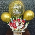 box with balloons
