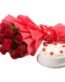 pineapple cake with roses