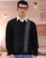 J-BLACK-V-NECK FULL SLEEVES SWEATER (519-15)
