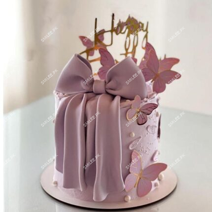 butter fly theme cake