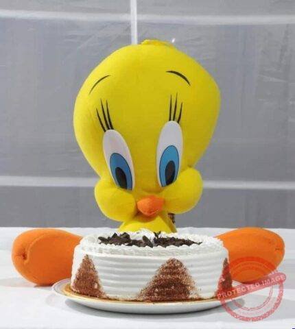 Tweety with Black Forest Cake gift by Kids Combos | Smilee