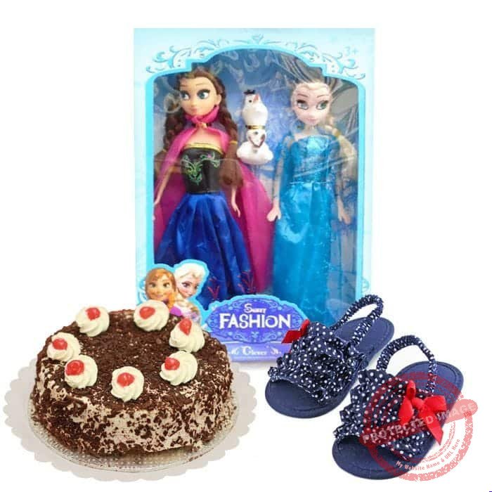 Doll Set Cake & Sandals gift by Kids Combos Doll Set Cake & Sandals gift by Kids Combos | Smilee