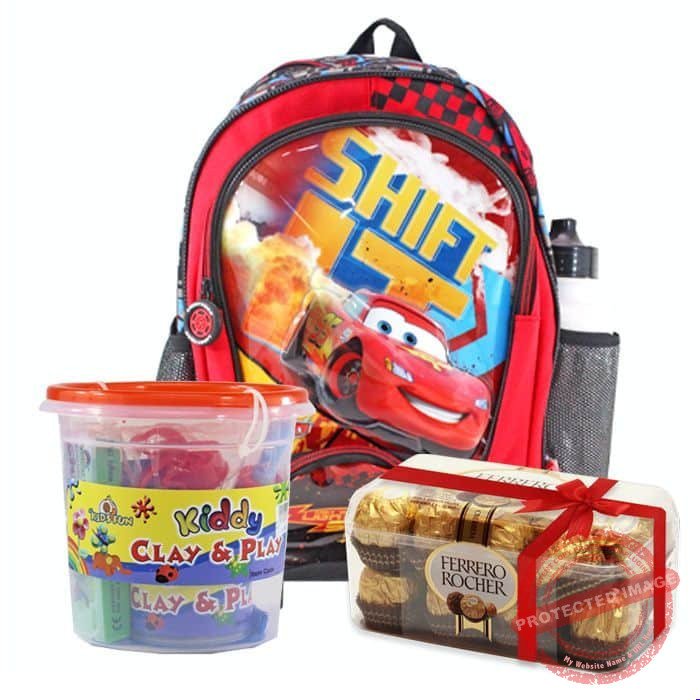 School Bag with Clay & Ferrero Rocher Box by Kids Combos School Bag with Clay & Ferrero Rocher Box by Kids Combos | Smilee