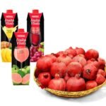 Fresh Juices with Pomegranate Basket by Fresh Fruits | Smilee