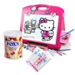 Kitty Board with Hair Pins & Fox Candy gift by Kids Combos | Smilee