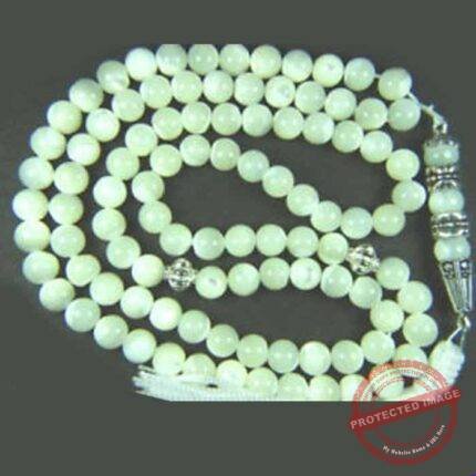 Tasbeeh Prayer Beads Light Green & White Islamic gift for Ramadan | Smilee