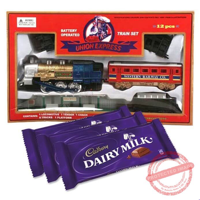 Train Set with Chocs gift by Kids Combos Train Set with Chocs gift by Kids Combos | Smilee