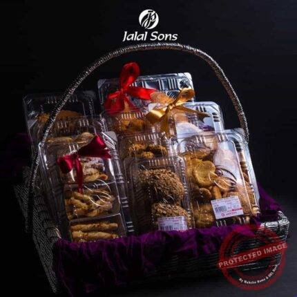 Mix Cookies Basket 10 Items mithai gift by Combo Deals for Family for Eid | Smilee