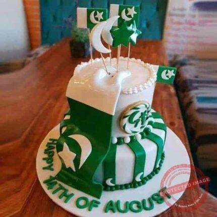 2 Tier Azadi Cake by O’Clock in Lahore | Smilee