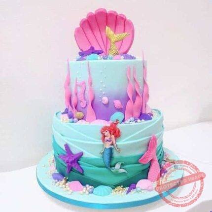 Mermaid Theme Cake by O’Clock in Lahore | Smilee