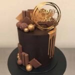 Chocolate Designer Cake with Birthday Topper by O’Clock in Lahore | Smilee