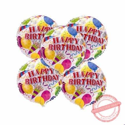 5 Birthday Foil Balloons by Balloons & Candles | Smilee