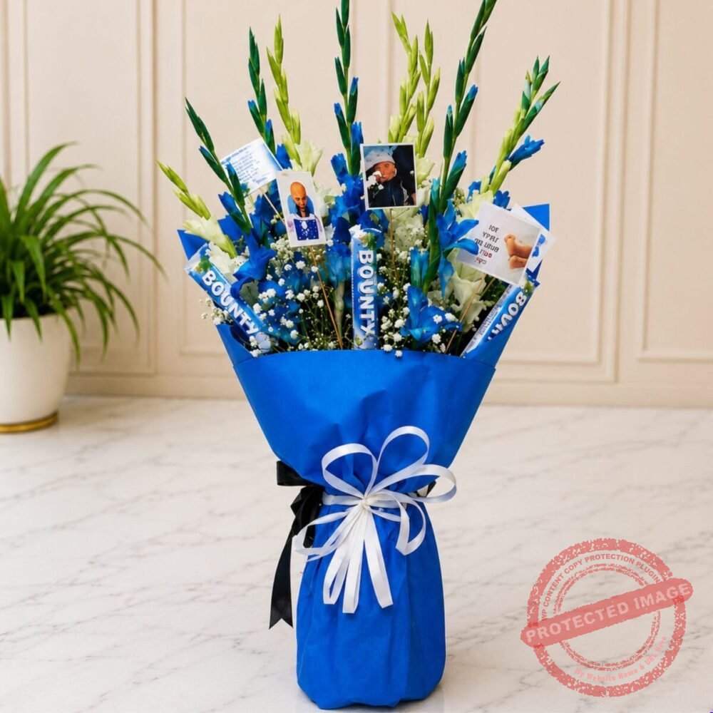 Blue Themed Bouquet in Lahore for Ramadan Blue Themed Bouquet in Lahore for Ramadan | Smilee