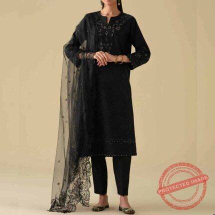 3 Piece Embroidered Suit (Nishat) gift for Eid | Smilee
