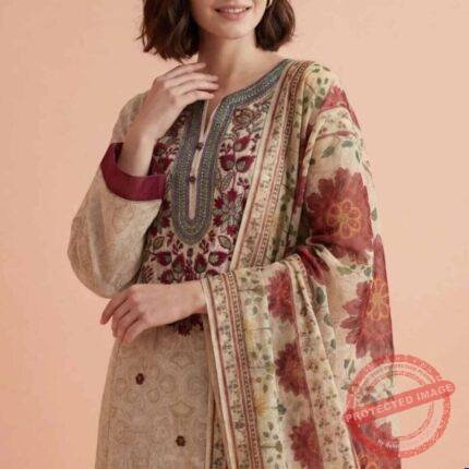 3 Piece Printed Embroidered Suit gift for Mothers Day | Smilee