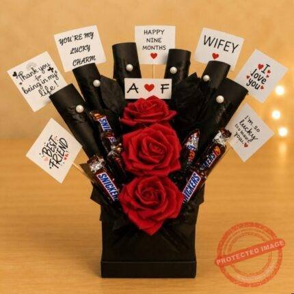 Chocolate Box Black for Valentines Day | Smilee