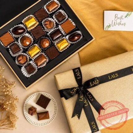 Classic Gold Leather chocolate gift by Lals