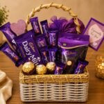 Dairy Milk Lover Basket chocolate gift for Valentines Day | Smilee