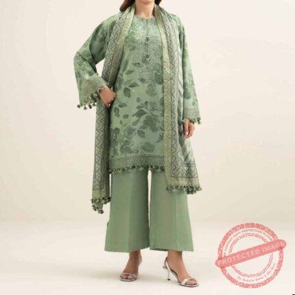 3 Piece Embroidered Cotton Viscose Suit gift for Mothers Day | Smilee