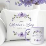 Lilac Theme Mug Cushion gift by Mother’s Day for Mothers Day | Smilee