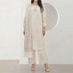 3 Piece Special Jacquard Suit (Stitched) gift for Eid | Smilee