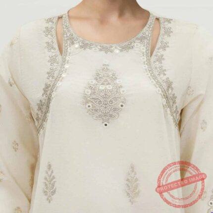 3 Piece Special Jacquard Suit (Stitched) gift for Eid | Smilee