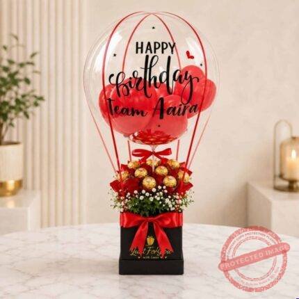 Floral Balloon Blue Theme | Smilee