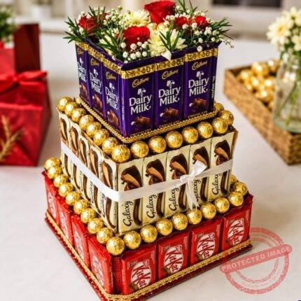 Luxe Tower chocolate gift for Wedding | Smilee
