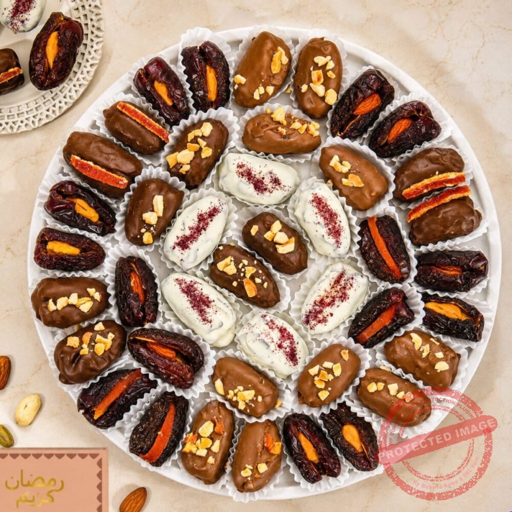 Marble Date Platter (42 Pcs) chocolate gift by Lals for Ramadan Marble Date Platter (42 Pcs) chocolate gift by Lals for Ramadan | Smilee