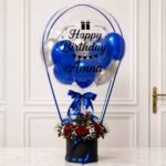 Birthday Floral in Blue Theme personalised gift | Smilee