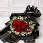 Red Roses Bouquet with Gypsophila | Smilee