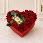 16 Pcs Rocher with Roses Heart Box | Smilee