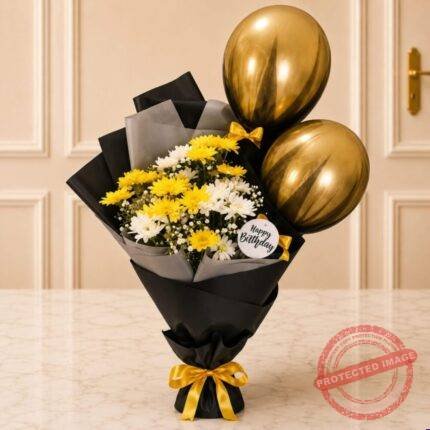 Yellow and White Bouquet | Smilee