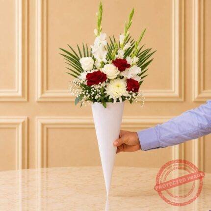 Cone of Love flower arrangement | Smilee