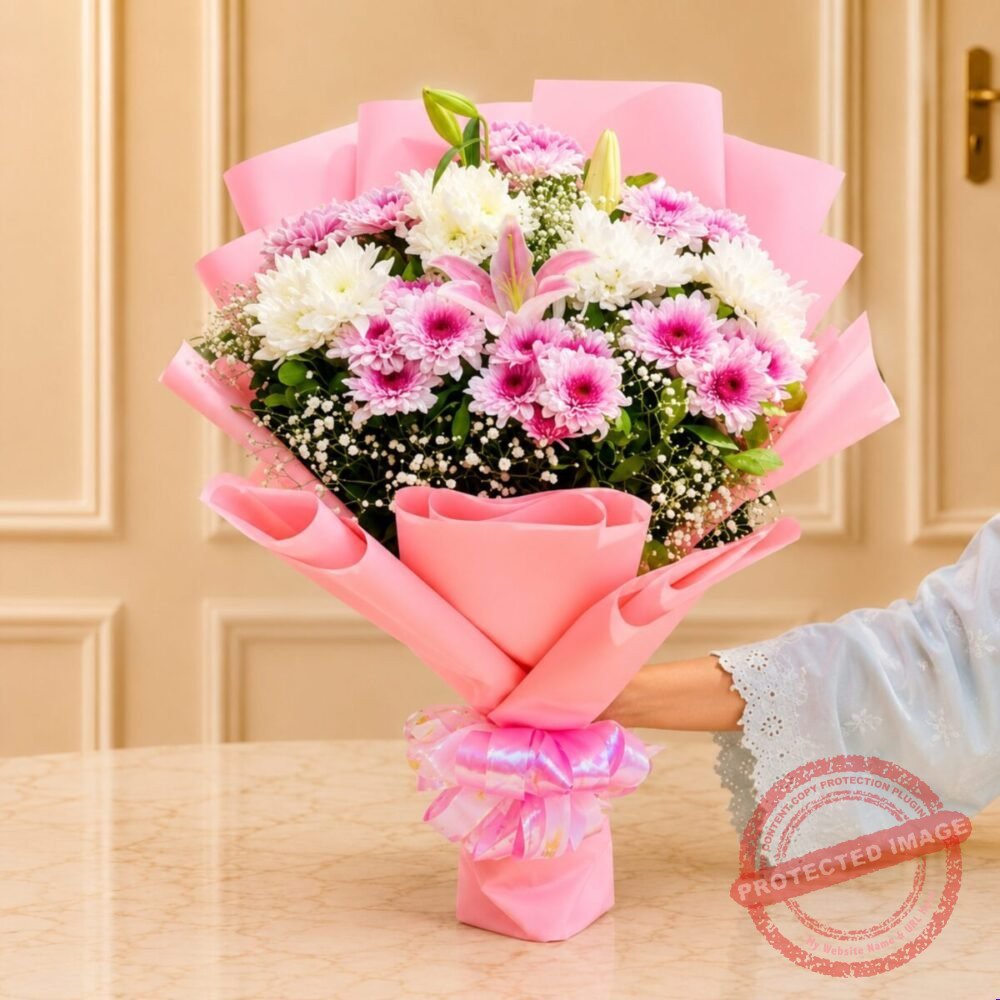Pink Vibes flower arrangement for Get Well Soon Pink Vibes flower arrangement for Get Well Soon | Smilee
