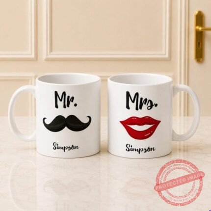 Mr. and Mrs. Mugs gift for Valentines Day | Smilee