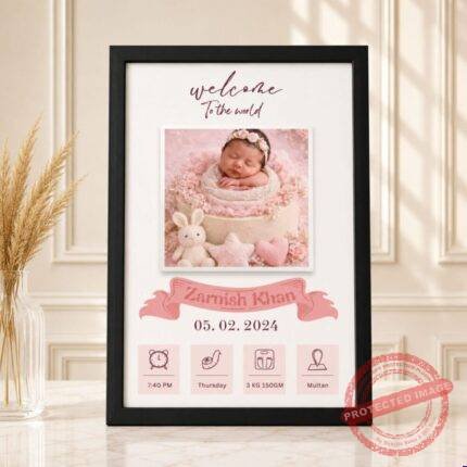 Born Baby Frame by Customized Printed Frames | Smilee