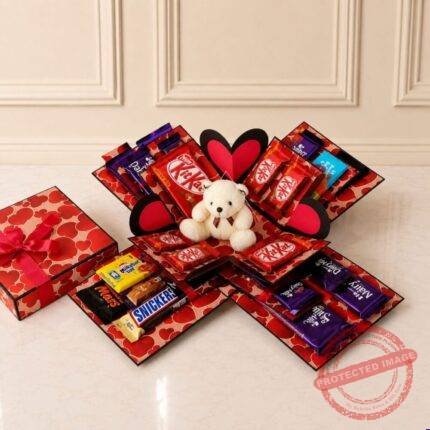 Chocolates Explosion Box personalised gift by Customize Box | Smilee
