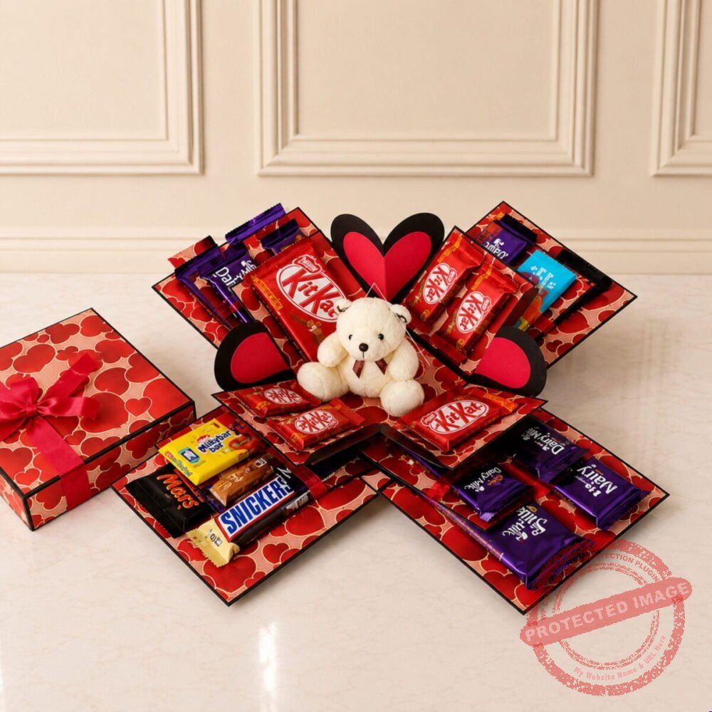 Chocolates Explosion Box personalised gift by Customize Box Chocolates Explosion Box personalised gift by Customize Box | Smilee